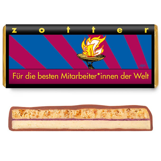 Ciocolata bio si fairtrade pentru cei mai buni angajati din lume, 70g Zotter [2]