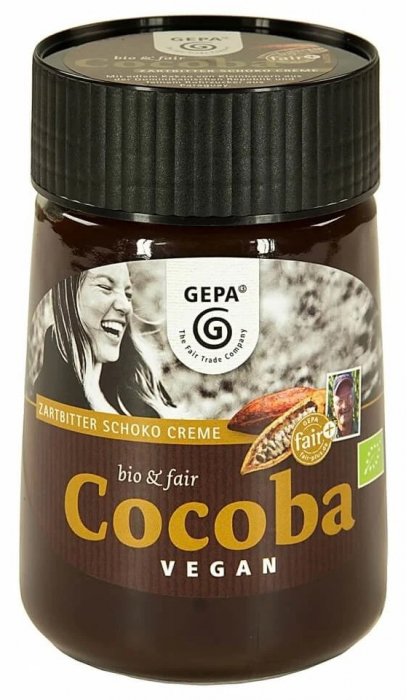 Cocoba crema de ciocolata neagra bio si fairtrade, 400g Gepa [1]