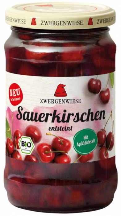 Compot bio de visine, 360g Zwergenwiese [1]