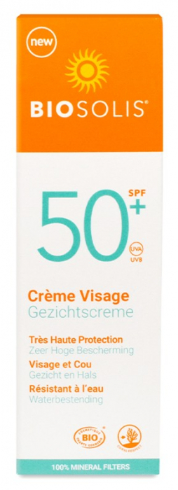Crema de fata cu protectie solara SPF50+, 50ml Biosolis [2]