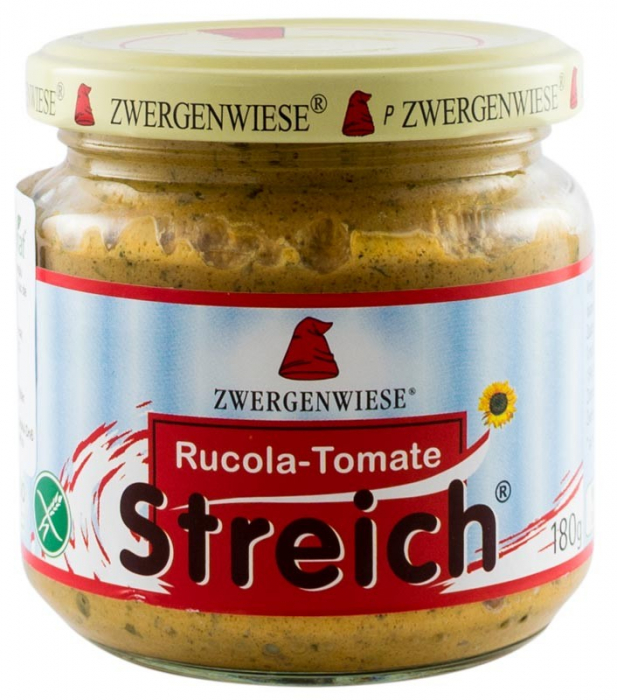 Crema tartinabila bio vegetala cu rosii si rucola, 180g Zwergenwiese [2]
