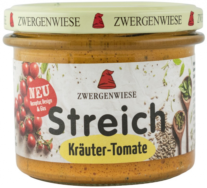 Crema tartinabila bio vegetala cu rosii si verdeturi 180 g Zwergenwiese [1]