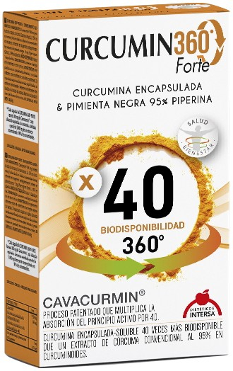 Curcumin - 360 Forte, 60 capsule Cavacurmin Dieteticos Intersa [1]