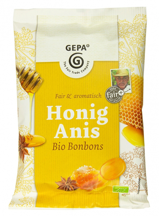 Dropsuri bio cu miere si anason, 100g Gepa [1]