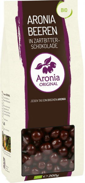 Fructe de Aronia BIO glazurate cu ciocolata, 200 g Aronia Original [1]