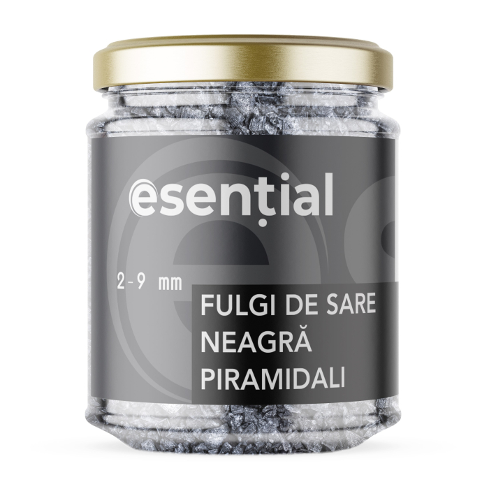 Fulgi de sare neagra piramidali 2 - 9 mm, 90g Esential [2]