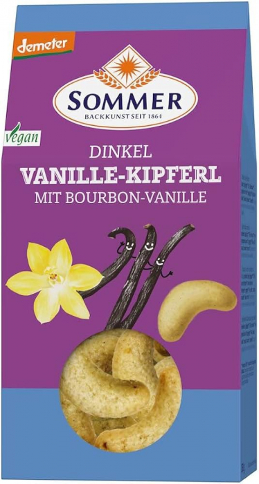 Fursecuri bio si demeter din grau spelta cu vanilie bourbon, 150g Sommer [1]