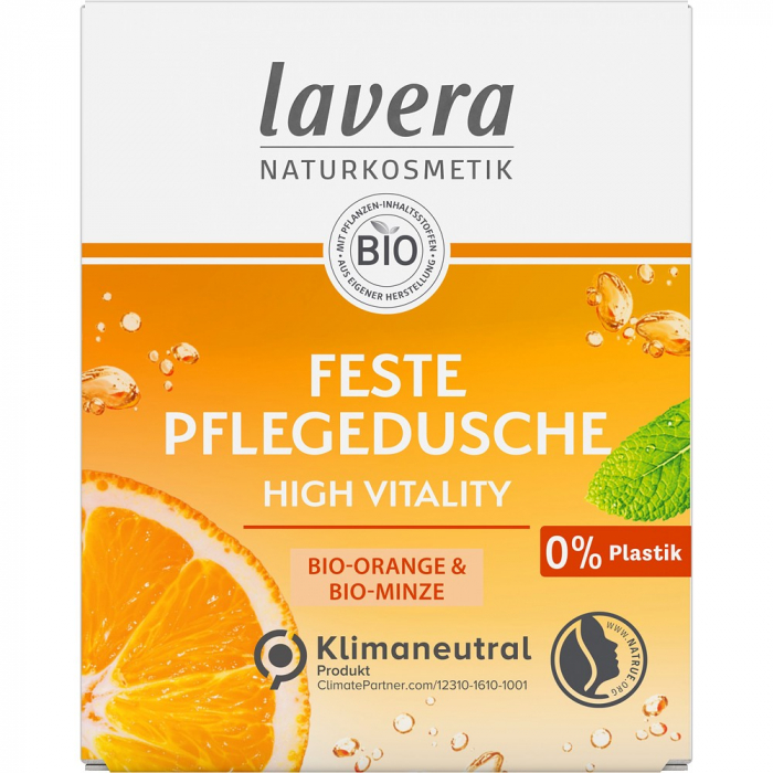 Gel de dus solid cu portocala bio si menta bio High Vitality [1]
