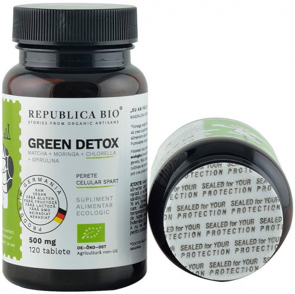 Green Detox (500 mg) supliment alimentar bio, 120 tablete (60 g) [5]