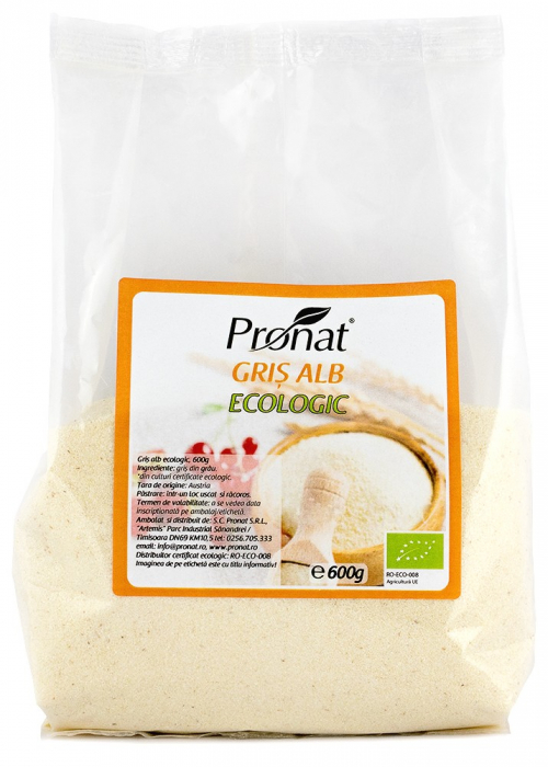 Gris alb bio, 600g Pronat [2]