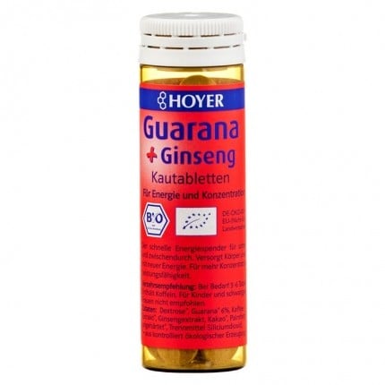 Guarana si ginseng - Tablete Bio masticabile, 60 tb. Hoyer [1]