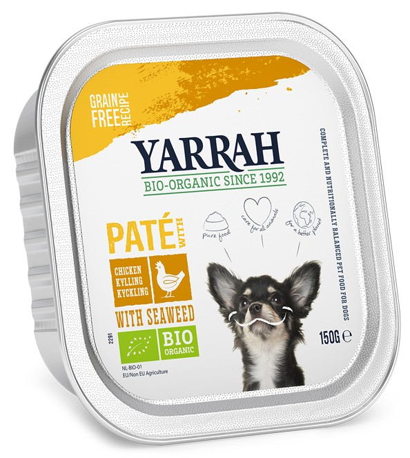 Hrana umeda bio pentru caini, pate cu pui si alge marine, 150g Yarrah [2]