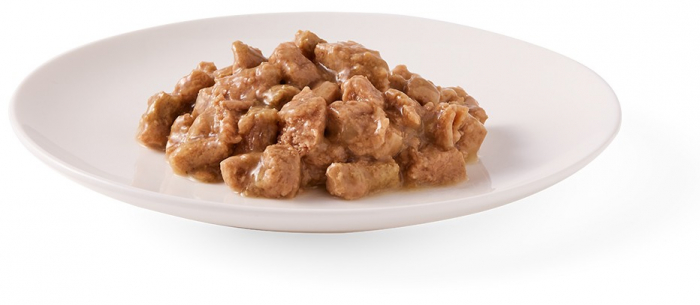 Hrana umeda bio pentru pisici cu carne de pui, vita, patrunjel si cimbru, 100g Yarrah [2]