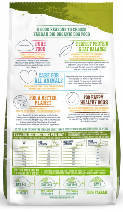 Hrana uscata bio fara gluten si fara cereale pentru caini adult, 22% proteina si 14% grasimi, 2kg Yarrah [3]