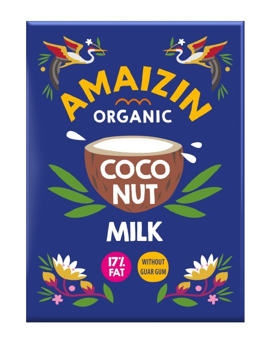 Lapte bio de cocos 17% grasime, 500ml Amaizin [1]