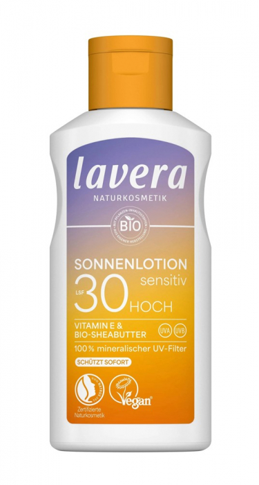 Lotiune bio pentru protectie solara FPS 30, 100ml Lavera [1]