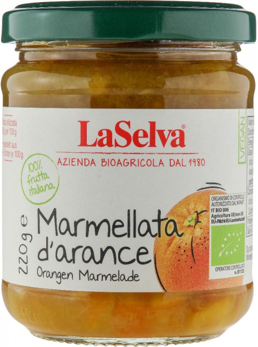 Marmelada bio de portocale, 220g LaSelva [1]