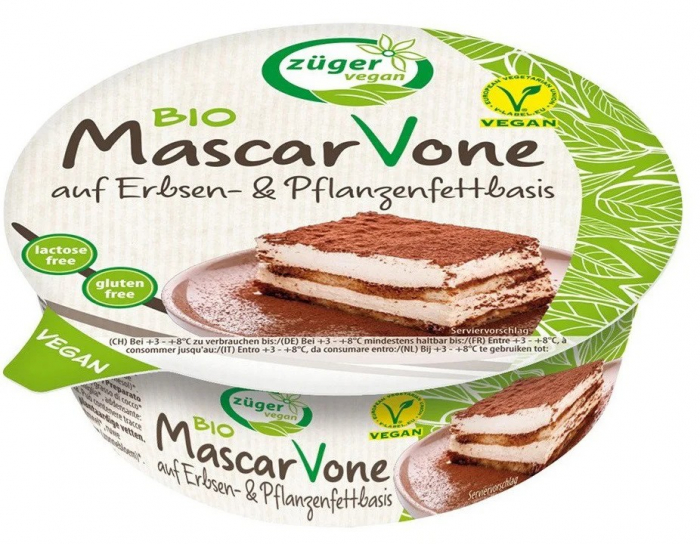 MascarVone bio - vegan, din soia si grasimi vegetale, 250g Zuger [1]