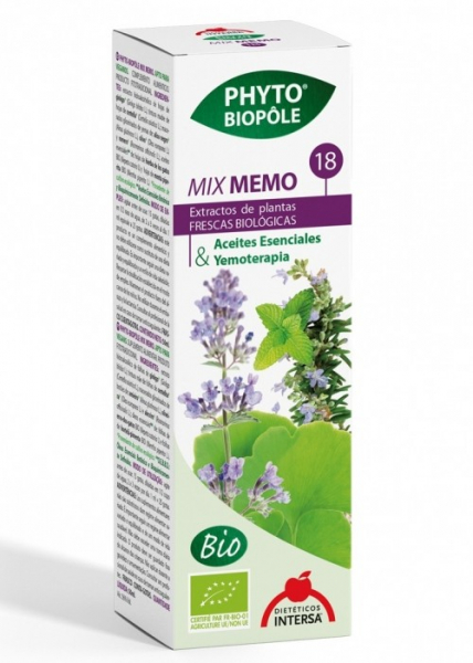 Mix bio 18 din plante, Memo, Memorie, 50ml Phyto-Biople [2]