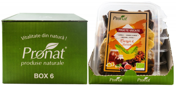 Mix bio de prune uscate si nuci hranitor si clasic 200g Pronat [4]