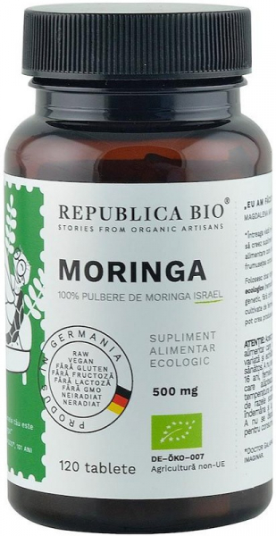 Moringa bio din Israel (500 mg), 120 tablete (60 g) [1]