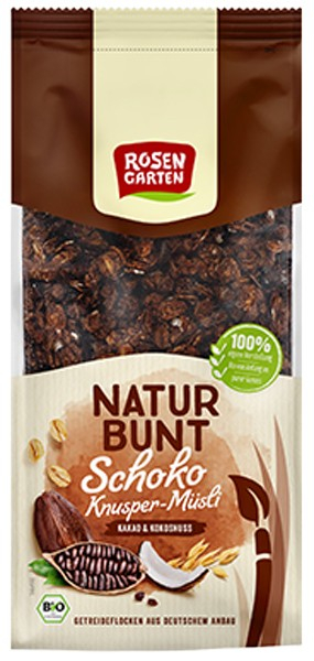 Musli Bio Crocant Cu Ciocolata Si Cocos, 350 G Rosen Garten [1]