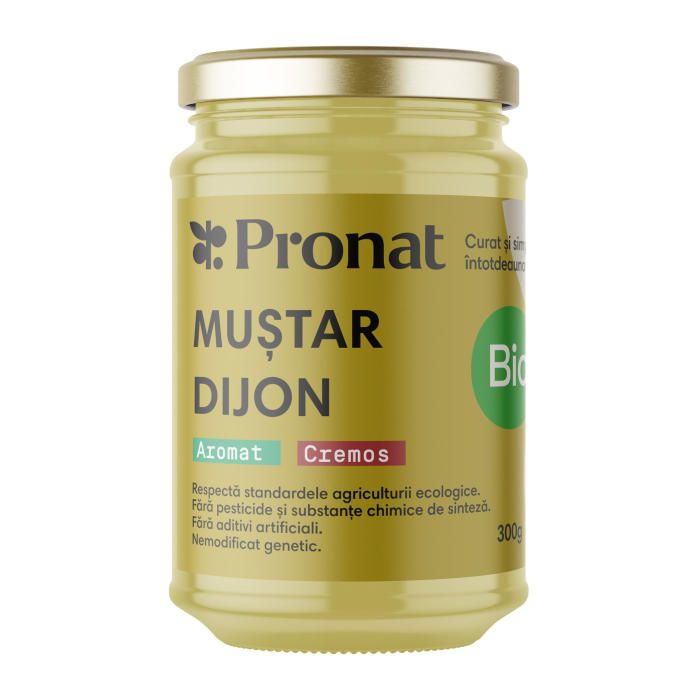 Mustar Dijon bio, 300g Pronat [2]