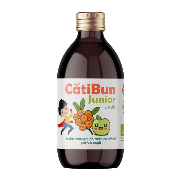 Nectar bio de mere cu catina, 250ml CatiBun Junior [2]
