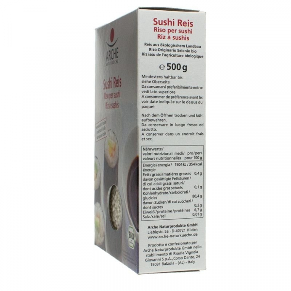 Orez pentru sushi, bio, 500g Arche [2]