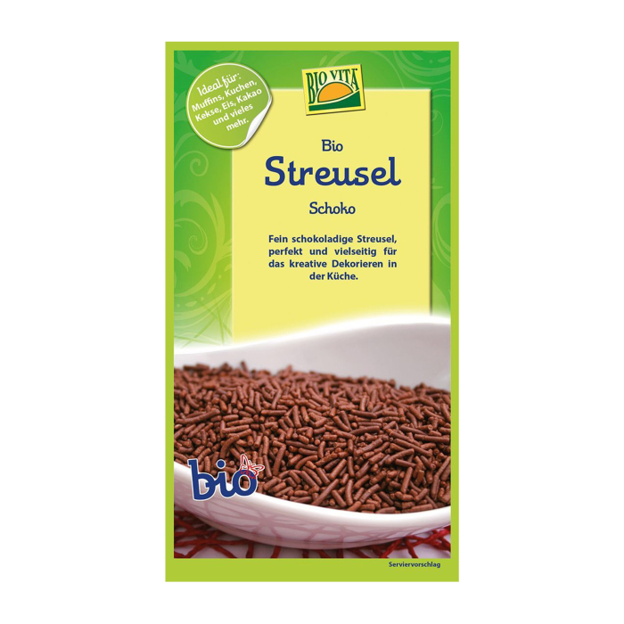 Ornamente bio de ciocolata pentru prajituri, 60g Biovita [1]