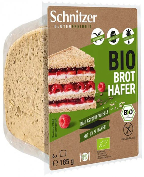 Paine bio din ovaz fara gluten, 185g Schnitzer Gluten Free [2]