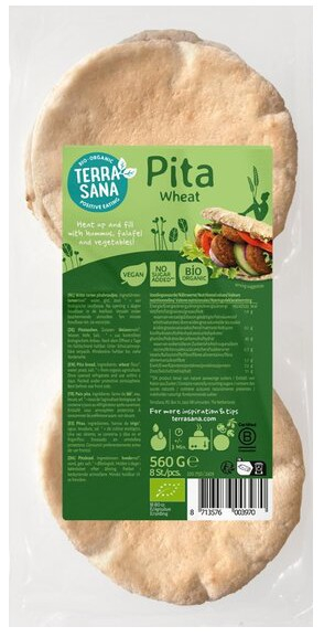 Paine Pita bio din grau, 560g Terrasana [1]
