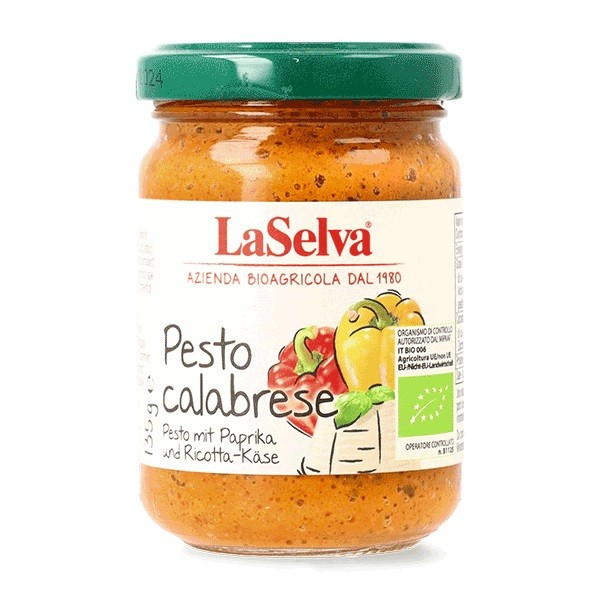 Pesto calabrese din ardei dulce bio, 135g LaSelva [1]
