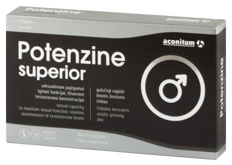 Potenzine superior, 30 tablete  - 39,5 g Aconitum [1]
