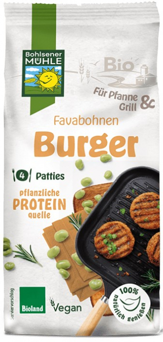 Premix bio pentru burgeri din boabe fava, 165g Bohlsener Muhle [2]