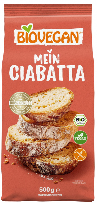 Premix bio pentru ciabatta, fara gluten, 500g Biovegan [1]