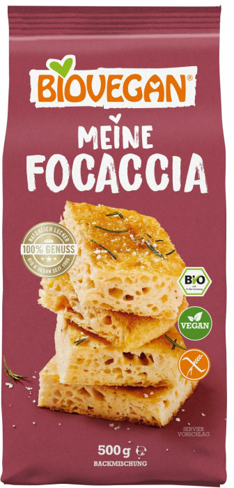 Premix bio pentru focaccia, fara gluten, 500g Biovegan [1]