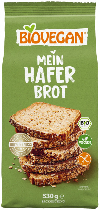 Premix bio pentru paine de ovaz, fara gluten, 530g Biovegan [1]