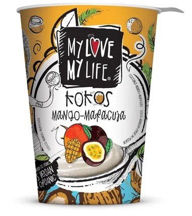 Preparat bio fermentat din lapte de cocos cu mango si maracuja 180g Mylove Mylife [2]