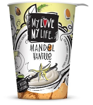 Preparat bio fermentat din lapte de migdale bio si vanilie, 180g Mylove Mylife [1]
