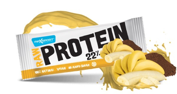 Raw Protein 22% Baton Proteic Cu Banane Si Cacao, 50G Max Sport [2]