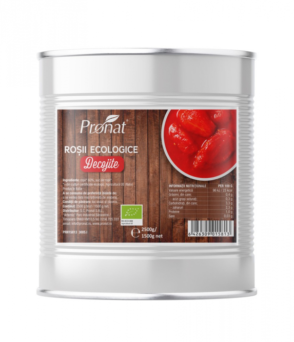 Rosii bio decojite, 2500g Pronat [1]