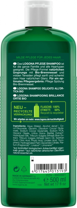 Sampon bio cu urzica, 500ml Logona [2]
