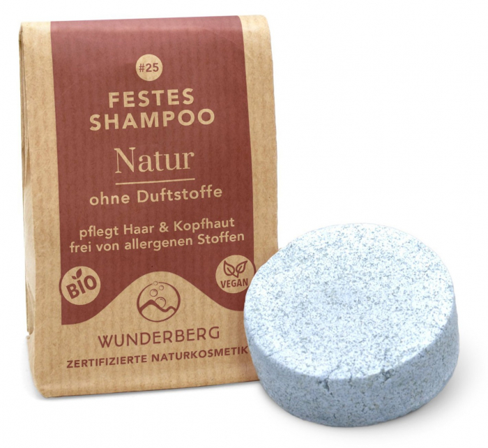 Sampon solid bio natural, 48g Wunderberg [2]