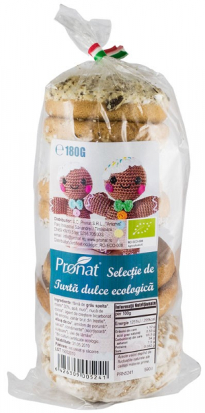 Selectie de turta dulce bio, 180g Pronat [2]