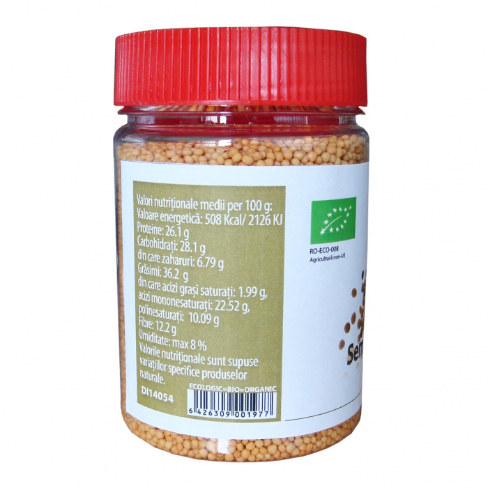 Seminte de mustar bio, 180g Pronat [3]