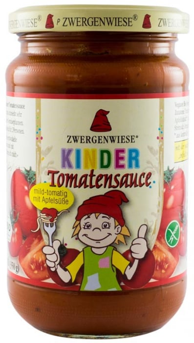Sos BIO de rosii cu mere pentru copii 340 g Zwergenwiese [1]