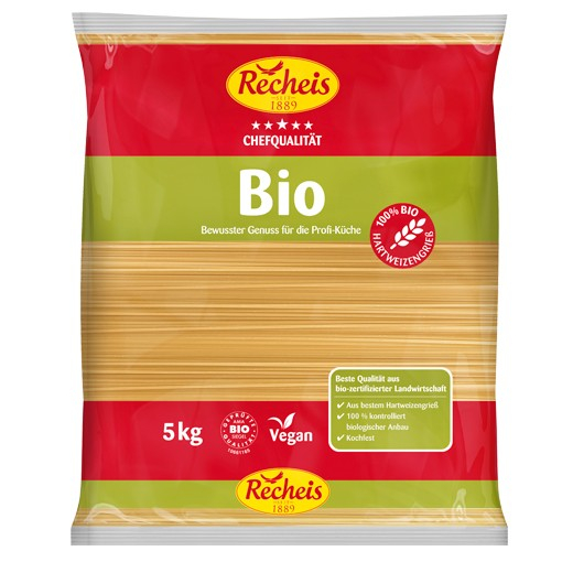 Spaghetti bio din grau dur, 5kg Recheis [1]