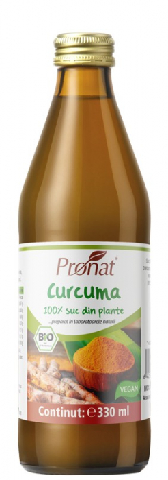 Suc bio de curcuma, 330ml Medicura [1]