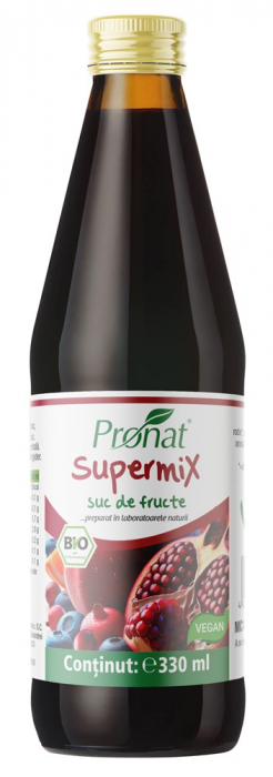 Suc bio de fructe Supermix, 330ml Medicura [1]